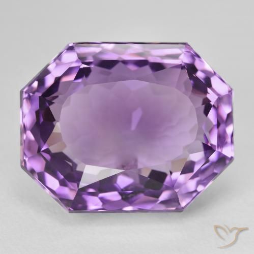 26.95ct طبيعي بنفسجي أرجواني جمشت, قص الزمرد, VVS