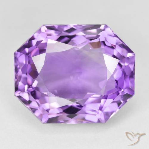 26.45ct طبيعي بنفسجى متوسط جمشت, قص الزمرد, قليلا جدا