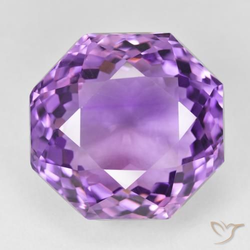 27.65ct طبيعي بنفسجي وردي جمشت, قص الزمرد, VVS-VS