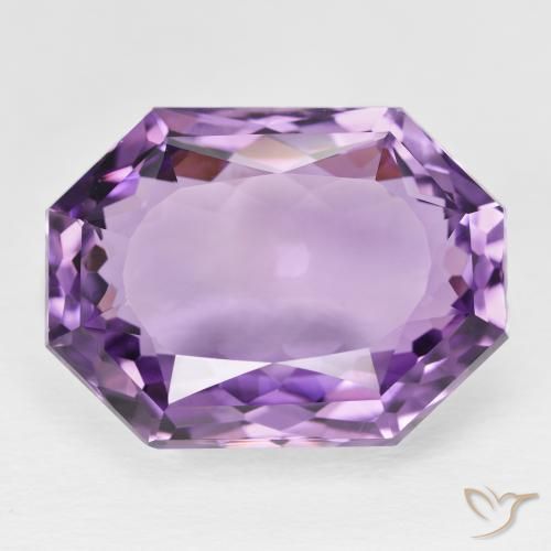 26.72ct طبيعي بنفسجى أرجوانى غامق جمشت, قص الزمرد, VVS