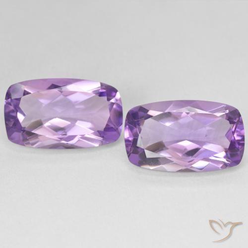 11.50ctw طبيعي Medium Light Purplish-Violet جمشت, وسادة, قليلا جدا