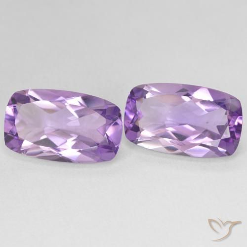 أحجار جمشت Medium Light Purplish-Violet طبيعية، وسادة، قليلا جدا، وزنها 11.50 قيراط