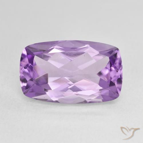 6.41ct طبيعي بنفسجى متوسط-فاتح جمشت, وسادة, VVS