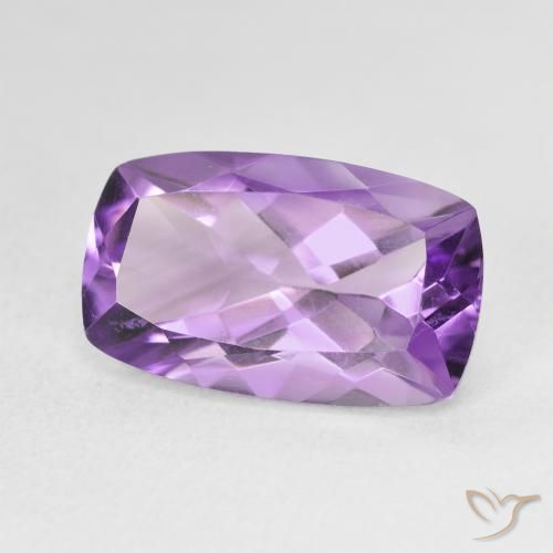 جمشت Medium Light Purplish-Violet طبيعي، وسادة، 5.98 قيراط، VVS