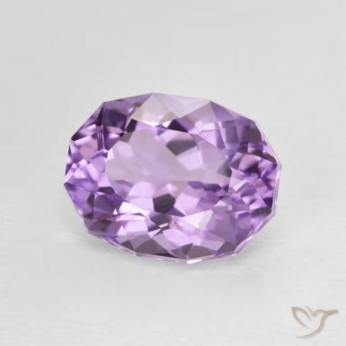 جمشت Medium Light Purplish-Violet طبيعي، بيضوي، 3.04 قيراط، VVS