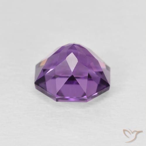 جمشت Medium Light Purplish-Violet طبيعي، ثمانى / قصة زمرد، 1.29 قيراط، VVS