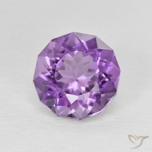 2.55ct طبيعي Medium Dark-Violet جمشت, دائري, VVS