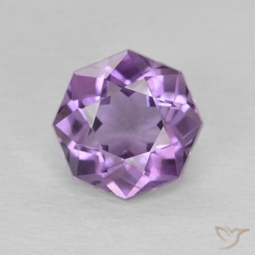 1.55ct طبيعي بنفسجى متوسط جمشت, قص الزمرد, VS-SI