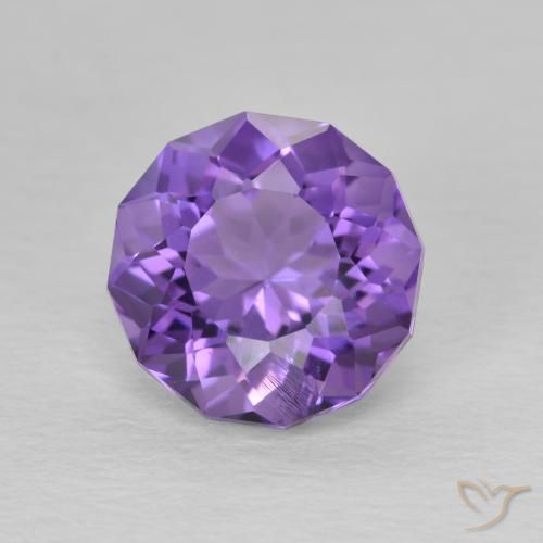 2.29ct طبيعي بنفسجى متوسط جمشت, دائري, VS-SI