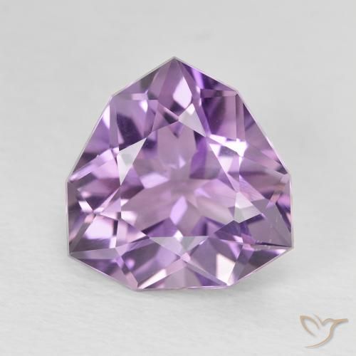 4.70ct طبيعي بنفسجى متوسط جمشت, مثلثى, VS-SI