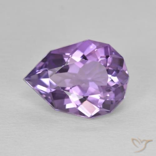 3.64ct طبيعي بنفسجى غامق جمشت, شكل الكمثرى, VS-SI