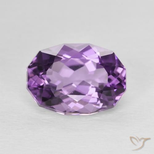 2.82ct طبيعي بنفسجي أرجواني جمشت, بيضوي, VVS-VS
