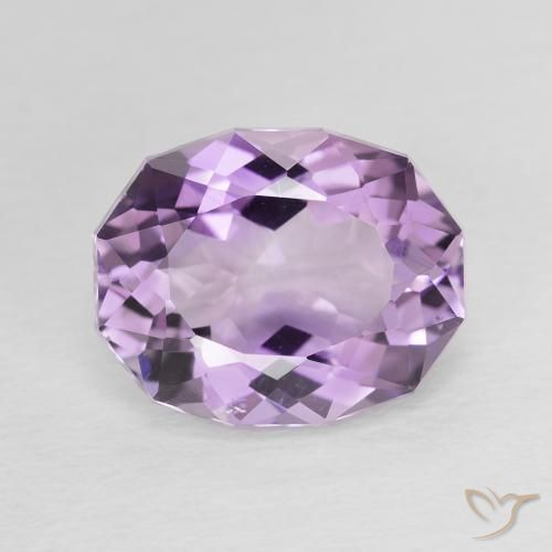 3.85ct طبيعي بنفسجى متوسط جمشت, بيضوي, VVS-VS