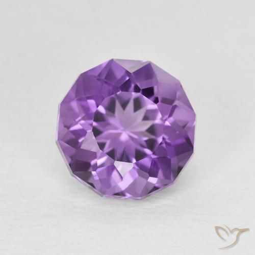 2.37ct طبيعي Medium Light Purplish-Violet جمشت, دائري, VVS-VS