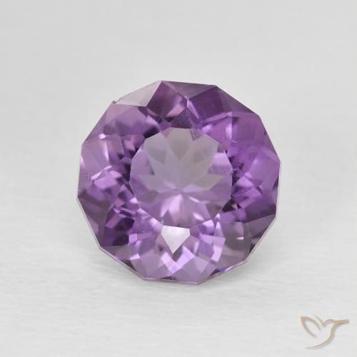 2.78ct طبيعي Medium Light Purplish-Violet جمشت, دائري, قليلا جدا
