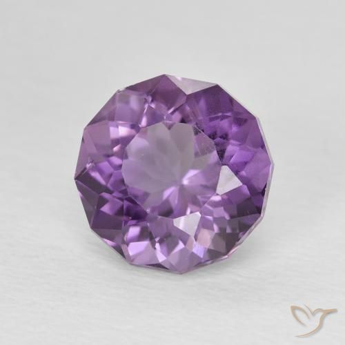 جمشت Medium Light Purplish-Violet طبيعي، دائري، 2.78 قيراط، قليلا جدا