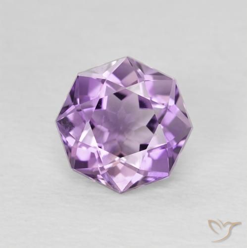 1.29ct طبيعي بنفسجي أرجواني جمشت, قص الزمرد, قليلا جدا