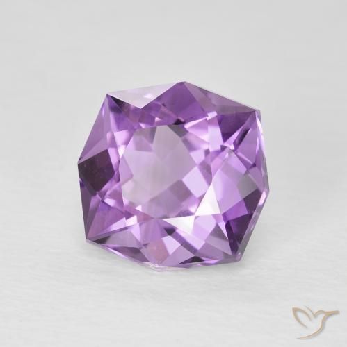 جمشت Medium Light Purplish-Violet طبيعي، فانسى، 3.07 قيراط، قليلا جدا