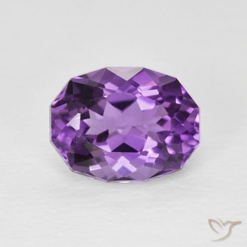 2.96ct طبيعي بنفسجى متوسط جمشت, بيضوي, قليلا جدا