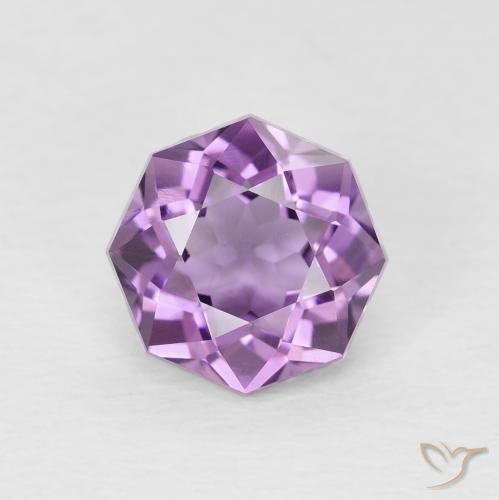 1.33ct طبيعي بنفسجى متوسط-فاتح جمشت, قص الزمرد, قليلا جدا