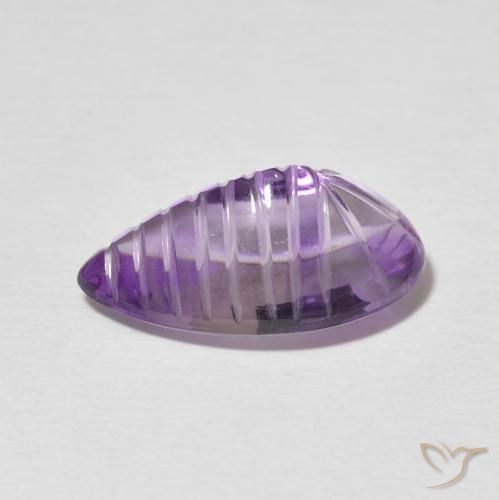 جمشت Medium Light Purplish-Violet طبيعي، شكل الكمثرى، 6.22 قيراط، شفاف
