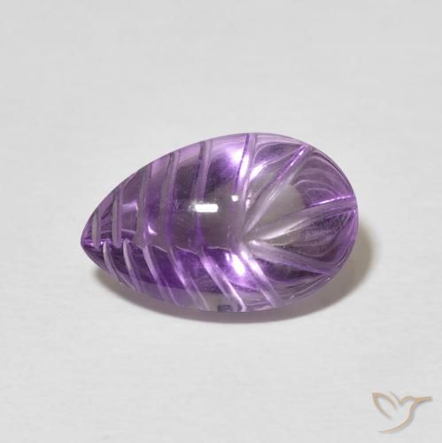 4.40ct طبيعي Medium Light Purplish-Violet جمشت, شكل الكمثرى, شفاف