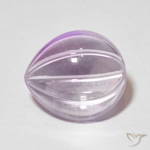 5.64ct طبيعي بنفسجى متوسط جمشت, شكل الكمثرى, شفاف