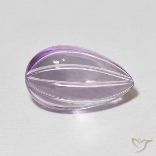 4.77ct طبيعي بنفسجى وردى فاتح جمشت, شكل الكمثرى, شفاف