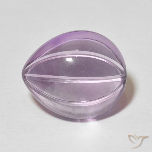 7.65ct طبيعي بنفسجى فاتح جمشت, شكل الكمثرى, شفاف