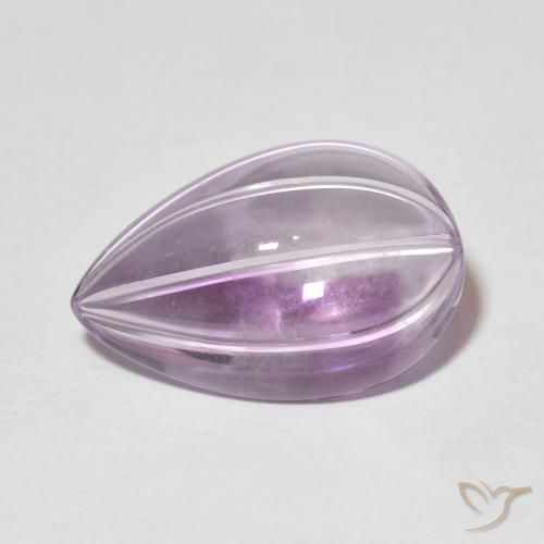 7.63ct طبيعي بنفسجي وردي جمشت, شكل الكمثرى, شفاف