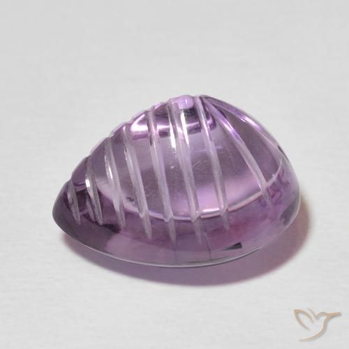 جمشت Medium Dark-Violet طبيعي، شكل الكمثرى، 7.68 قيراط، شفاف
