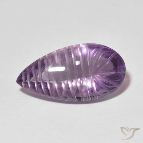 8.83ct طبيعي بنفسجى متوسط جمشت, شكل الكمثرى, شفاف
