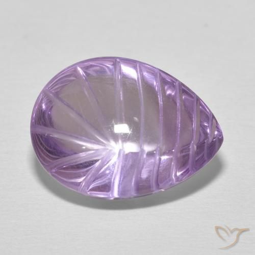 7.25ct طبيعي بنفسجى متوسط جمشت, شكل الكمثرى, شفاف