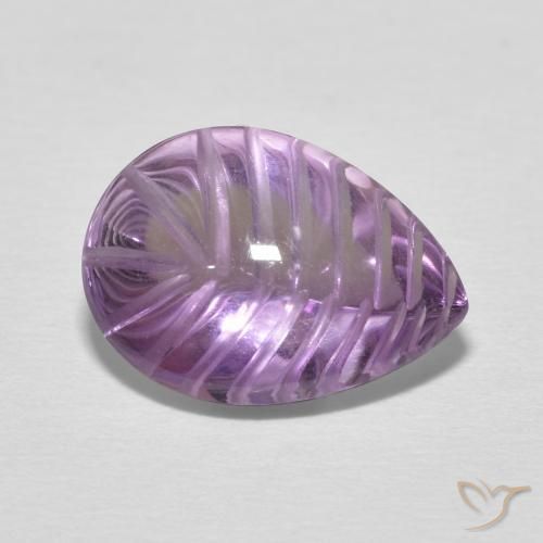 5.17ct طبيعي Medium Light Purplish-Violet جمشت, شكل الكمثرى, شفاف