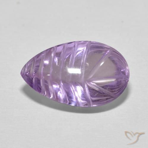 6.21ct طبيعي Medium Light Purplish-Violet جمشت, شكل الكمثرى, شفاف