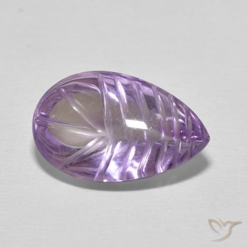 جمشت Medium Light Purplish-Violet طبيعي، شكل الكمثرى، 6.21 قيراط، شفاف
