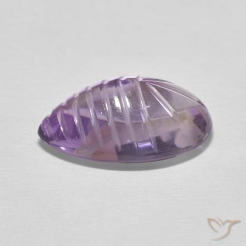 جمشت Medium Light Purplish-Violet طبيعي، شكل الكمثرى، 6.21 قيراط، شفاف