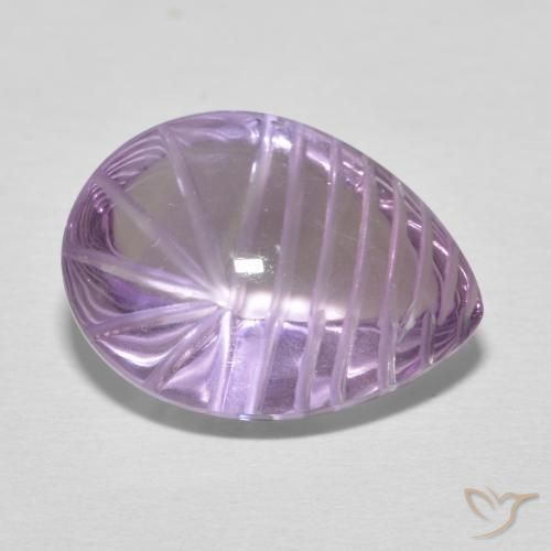 9.08ct طبيعي بنفسجي وردي جمشت, شكل الكمثرى, شفاف