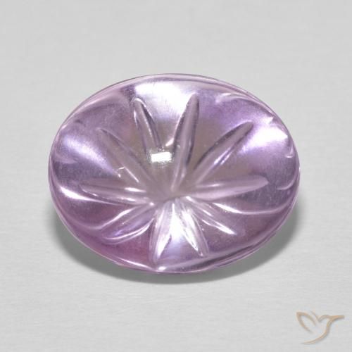 6.31ct طبيعي أوركيد جمشت, بيضوي, شفاف