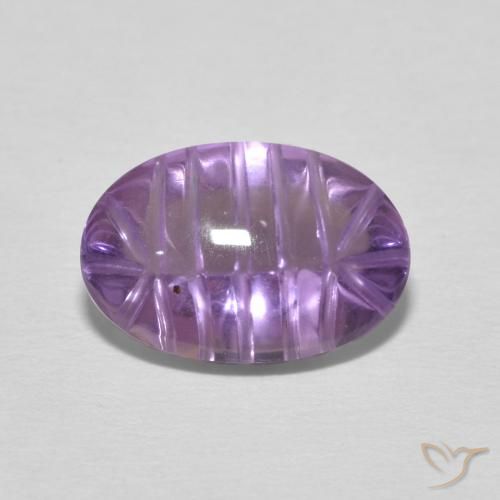 3.59ct طبيعي بنفسجي أرجواني جمشت, بيضوي, شفاف