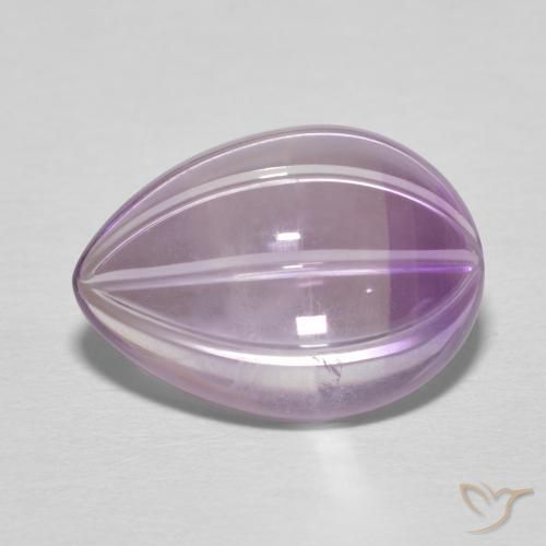 6.03ct طبيعي بنفسجى سوسنى جمشت, شكل الكمثرى, شفاف