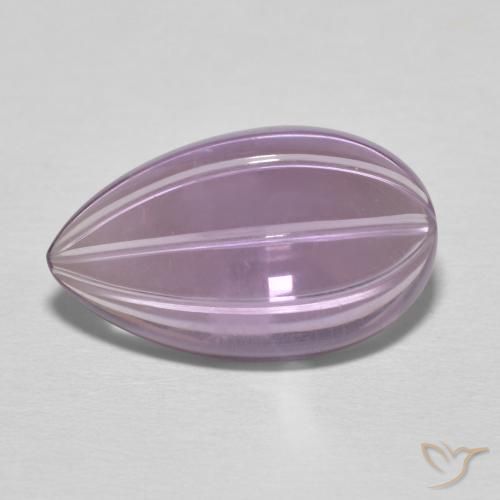 6.08ct طبيعي بنفسجى سانجريا جمشت, شكل الكمثرى, شفاف