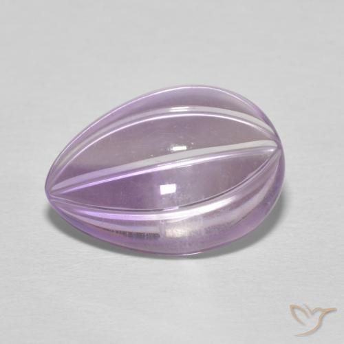 5.09ct طبيعي بنفسجى سوسنى جمشت, شكل الكمثرى, شفاف