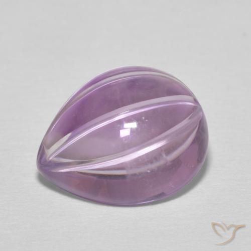 6.08ct طبيعي بنفسجى سانجريا جمشت, شكل الكمثرى, شفاف