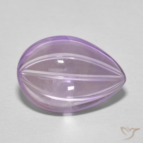 6.65ct طبيعي بنفسجي أرجواني جمشت, شكل الكمثرى, شفاف