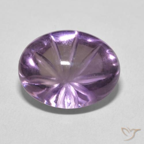 10.21ct طبيعي Medium Light Purplish-Violet جمشت, بيضوي, شفاف