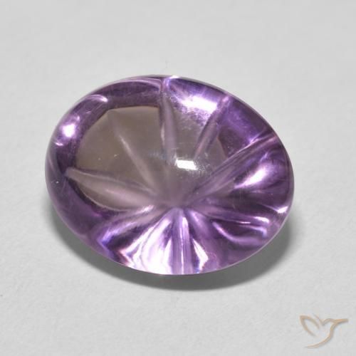 جمشت Medium Light Purplish-Violet طبيعي، بيضوي، 10.21 قيراط، شفاف