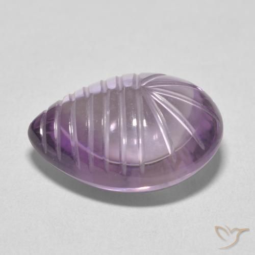 10.80ct طبيعي بنفسجى متوسط جمشت, شكل الكمثرى, شفاف
