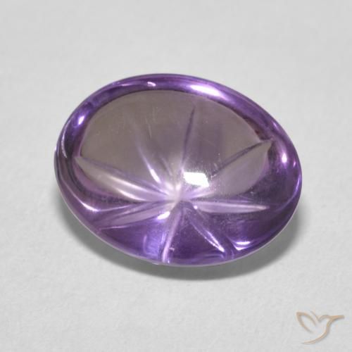 3.60ct طبيعي بنفسجى غامق جمشت, بيضوي, شفاف
