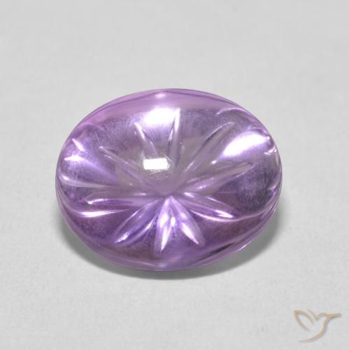 5.02ct طبيعي بنفسجي وردي جمشت, بيضوي, شفاف